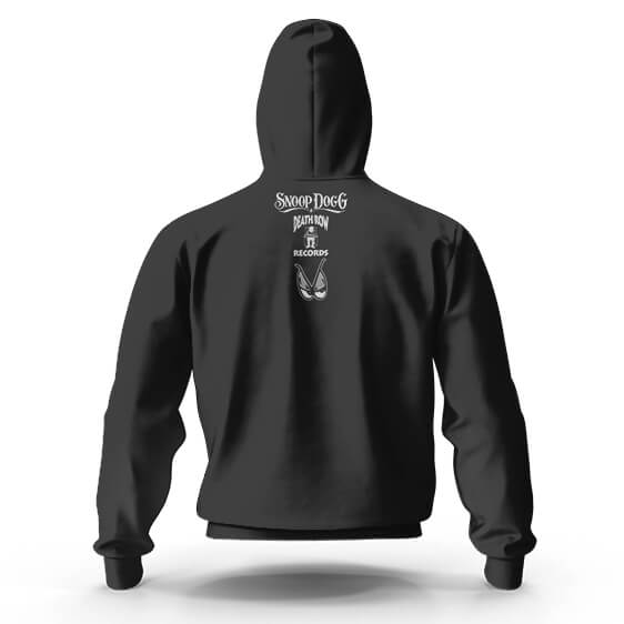 snoop dogg classic sd logo minimalistic black zip up hoodie k1v5y