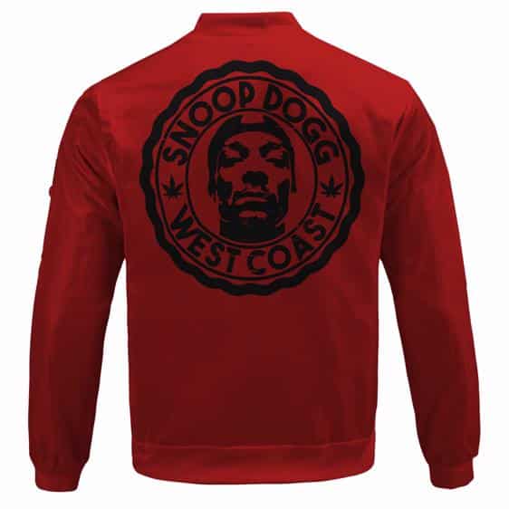 west coast hip hop icon snoop dogg red letterman jacket 7z9pi
