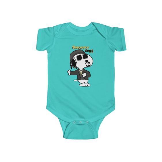 Adorable Snoopy Dogg Cartoon Parody Cute Baby Onesie