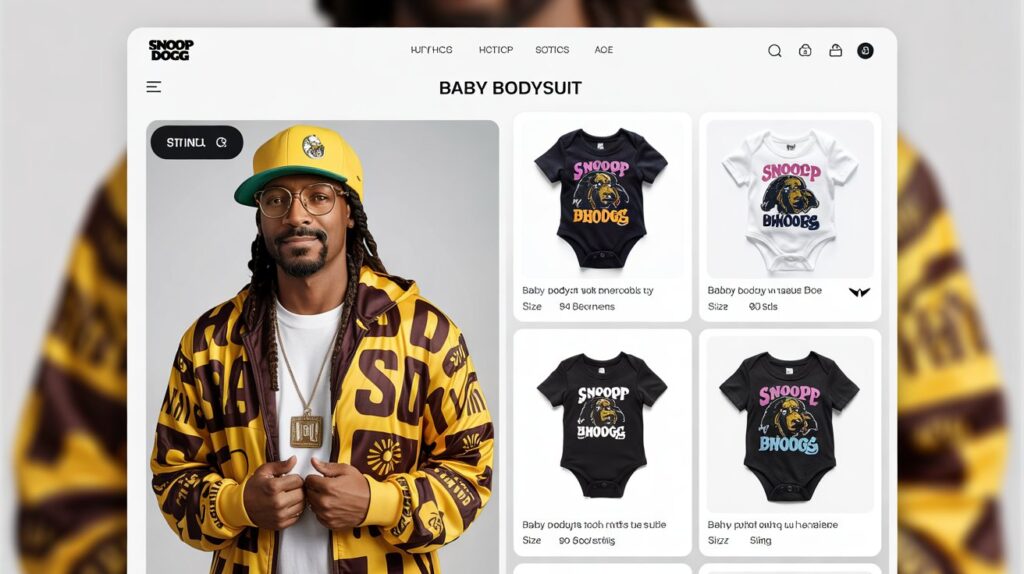 Official Snoop Dogg baby bodysuit shopping on authorized websites
