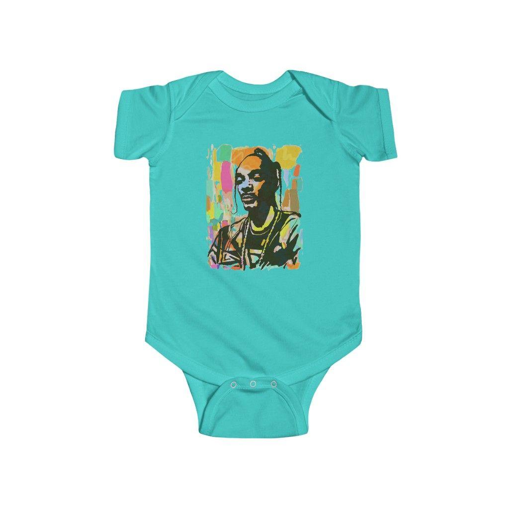 Awesome Snoop Dogg Colorful Portrait Art Design Baby Bodysuit