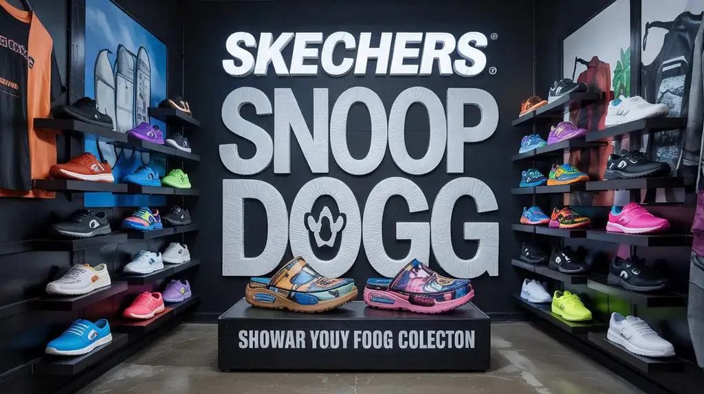 Complete Skechers x Snoop Dogg footwear collection including foam clogs and other styles
