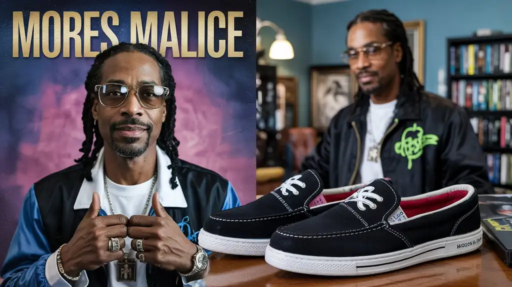 The “House Shoes” track and product line share the same D-O-Double-G DNA Visual representation of the connection between Snoop Dogg's music and his house shoes collection