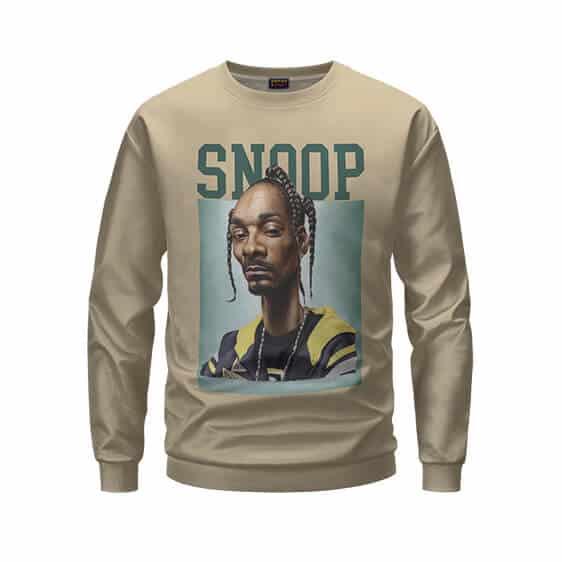 Snoop Dogg Portrait Art Green &amp Black Sweatshirt
