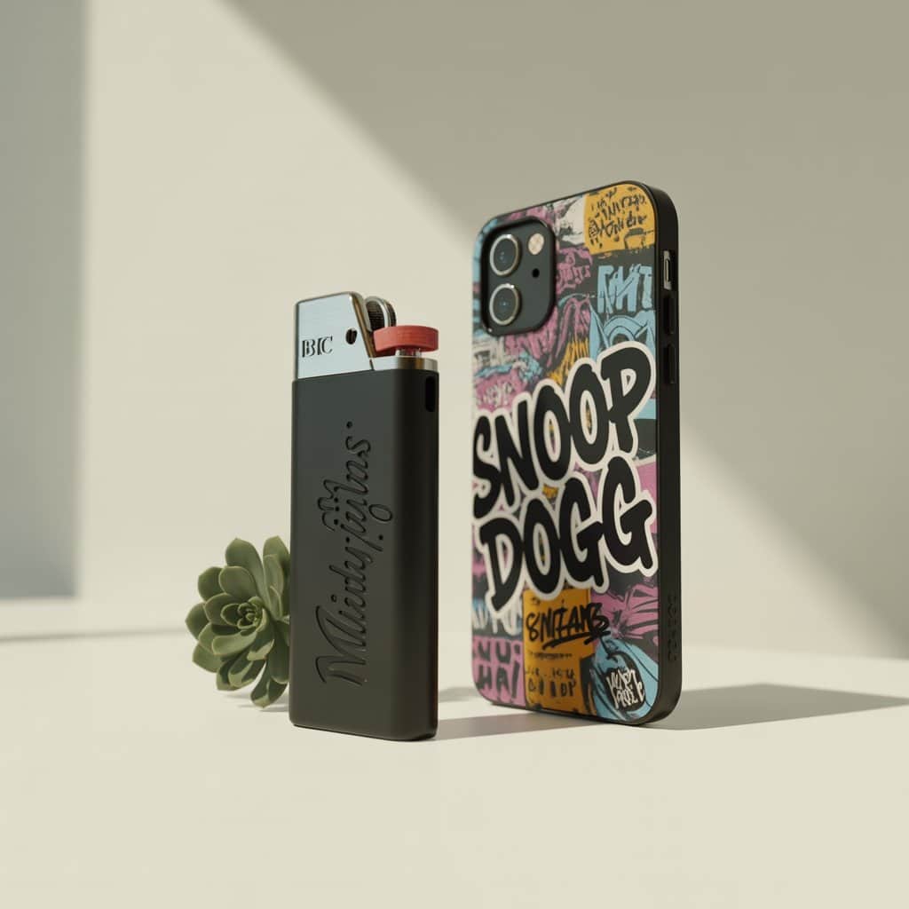 Their business partnerships create products that merge both personalities perfectly BIC lighter and smartphone case products from Martha Stewart and Snoop Dogg collaboration