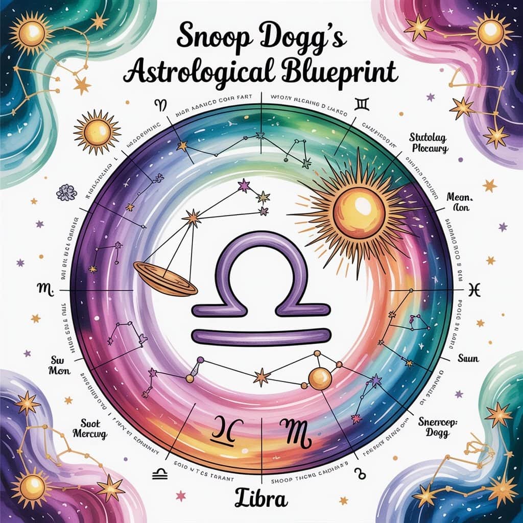 Snoop Dogg's Astrological Birth Chart Foundation Astrological birth chart showing Libra placement and cosmic elements
