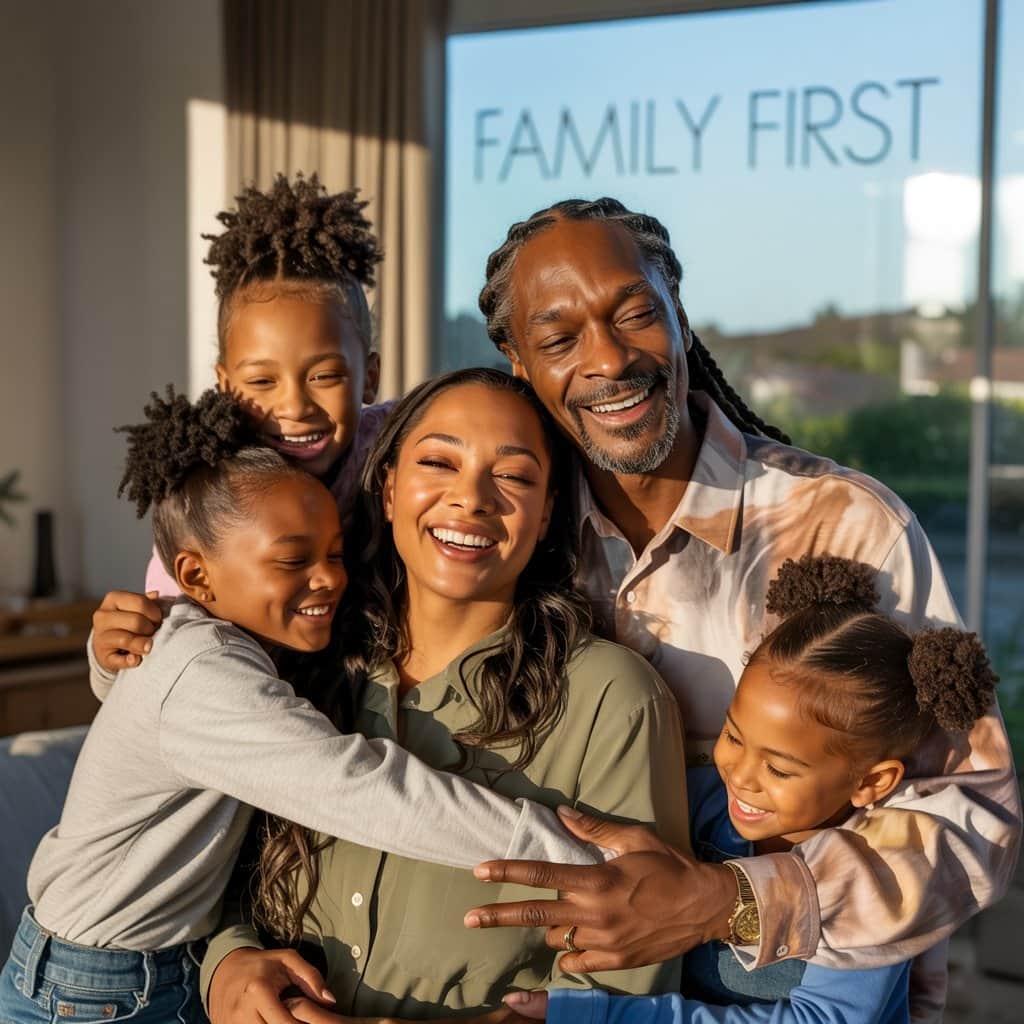 The tight-knit Broadus family has weathered challenges together The Broadus family together showing their close bond