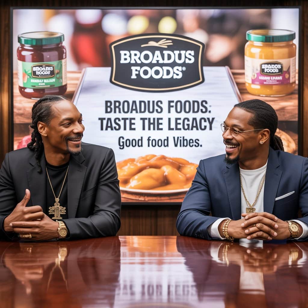 Two entertainment legends unite to revolutionize breakfast Snoop Dogg and Master P at Broadus Foods partnership event