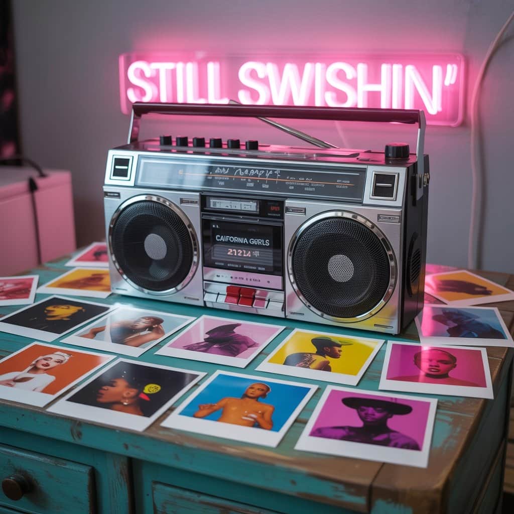 How the collaboration continues to influence pop-hip-hop partnerships today Montage showing California Gurls influence on pop culture and music collaborations