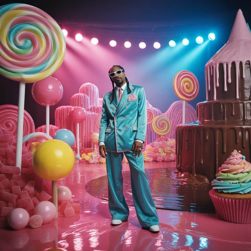 Snoop Dogg as “Sugar Daddy” in the candy-themed “California Gurls” video Snoop Dogg as Sugar Daddy in the California Gurls music video