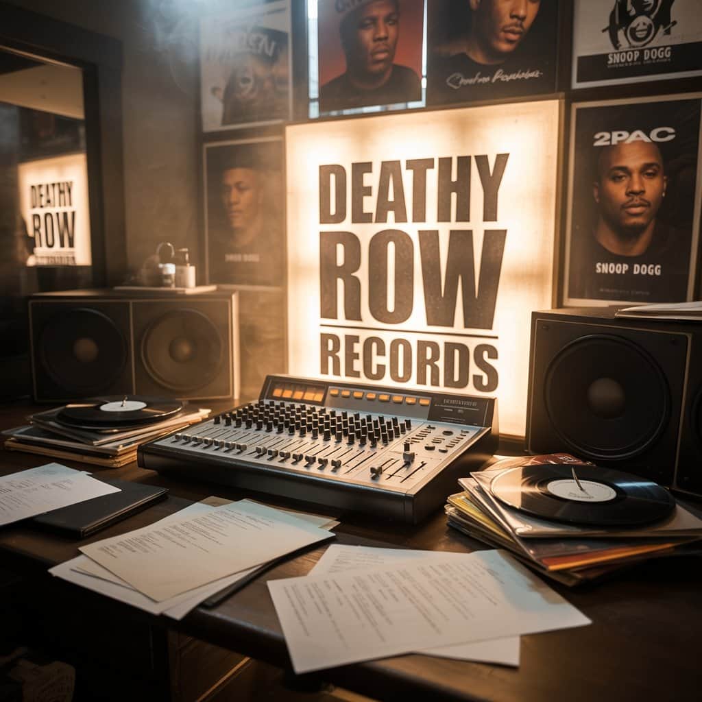 The legendary label that launched Snoop Dogg to superstardom Death Row Records studio and artists from the 1990s era