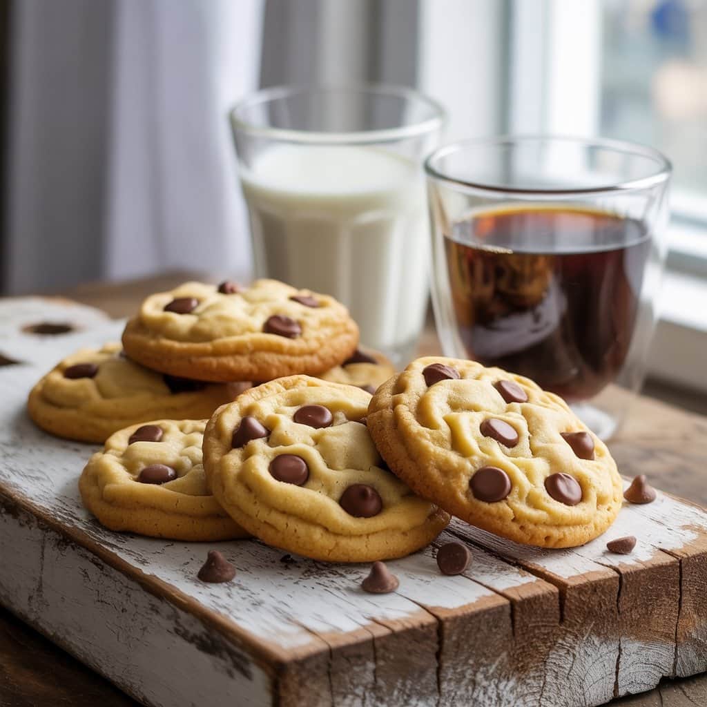 Beautifully presented Rolls Royce cookies with milk and coffee