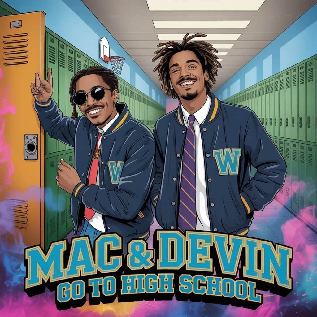 When music meets cinema magic Mac and Devin Go to High School movie poster and soundtrack
