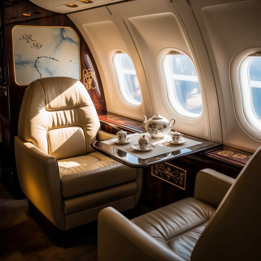 Hip-hop meets aviation in this luxurious custom design Soul Plane's custom NWA Airlines Boeing 747SP interior design