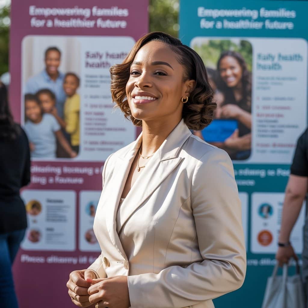 Shante Broadus supporting family health initiatives with Snoop Dogg