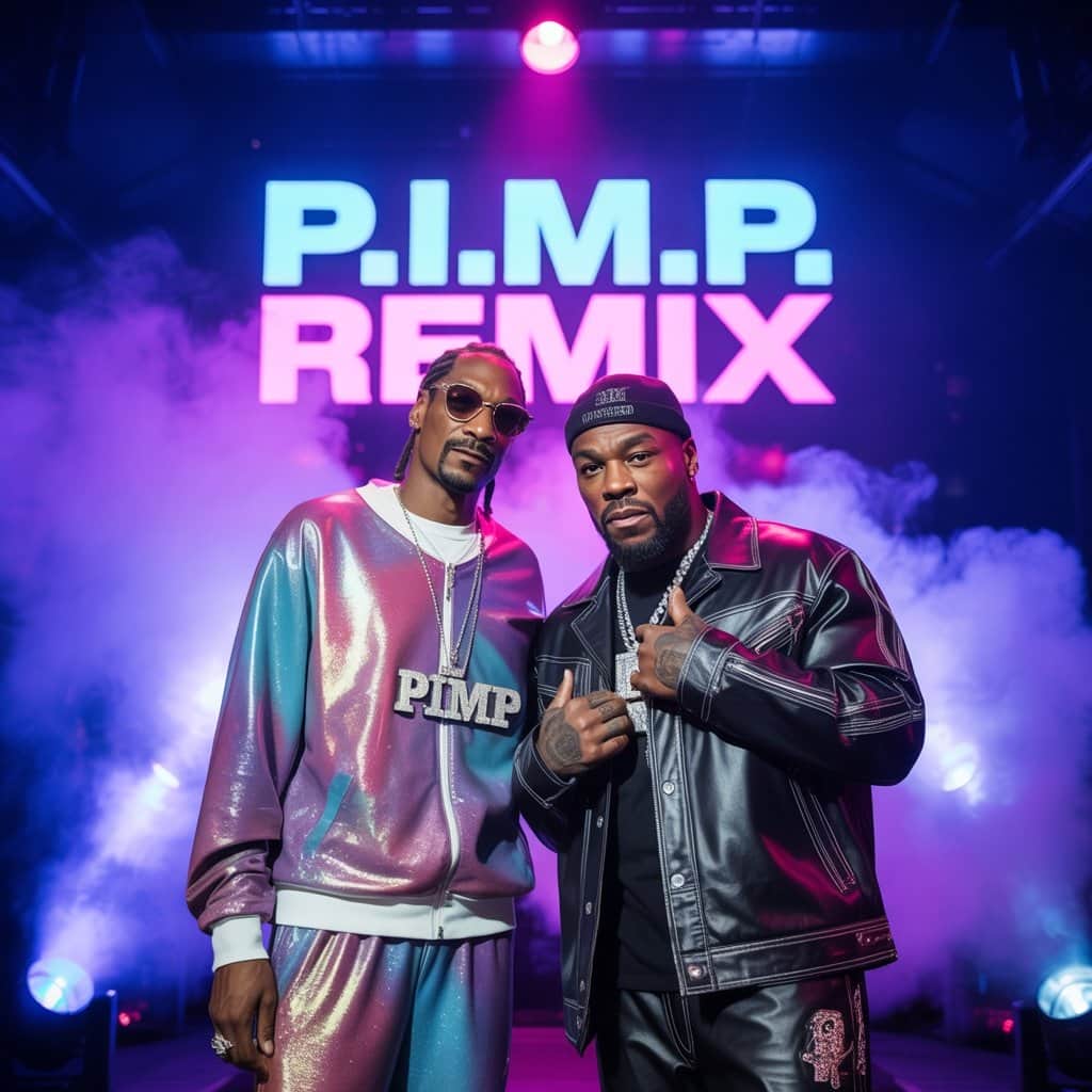 noop Dogg and 50 Cent during the height of the “P.I.M.P.” remix success Snoop Dogg and 50 Cent performing the P.I.M.P. remix