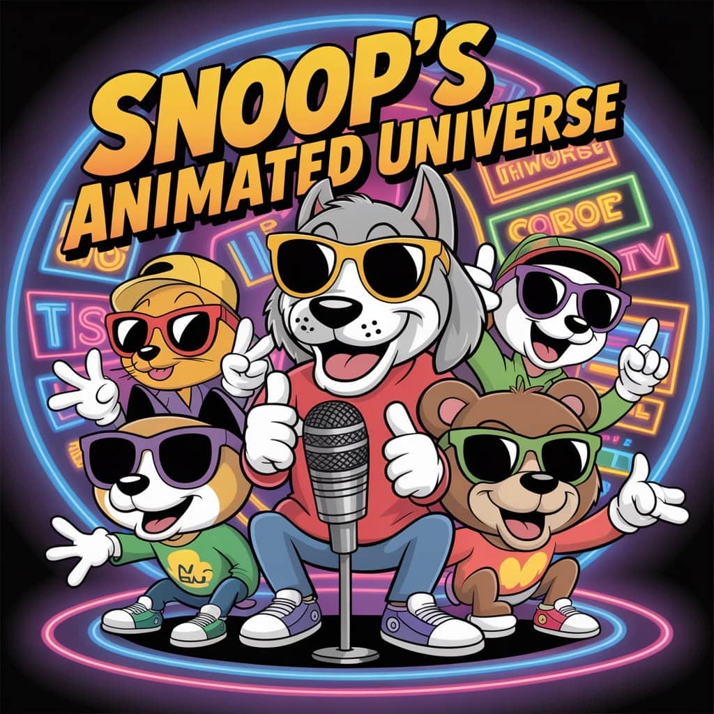 Diverse animated characters brought to life by Snoop’s distinctive voice Collage of animated characters voiced by Snoop Dogg
