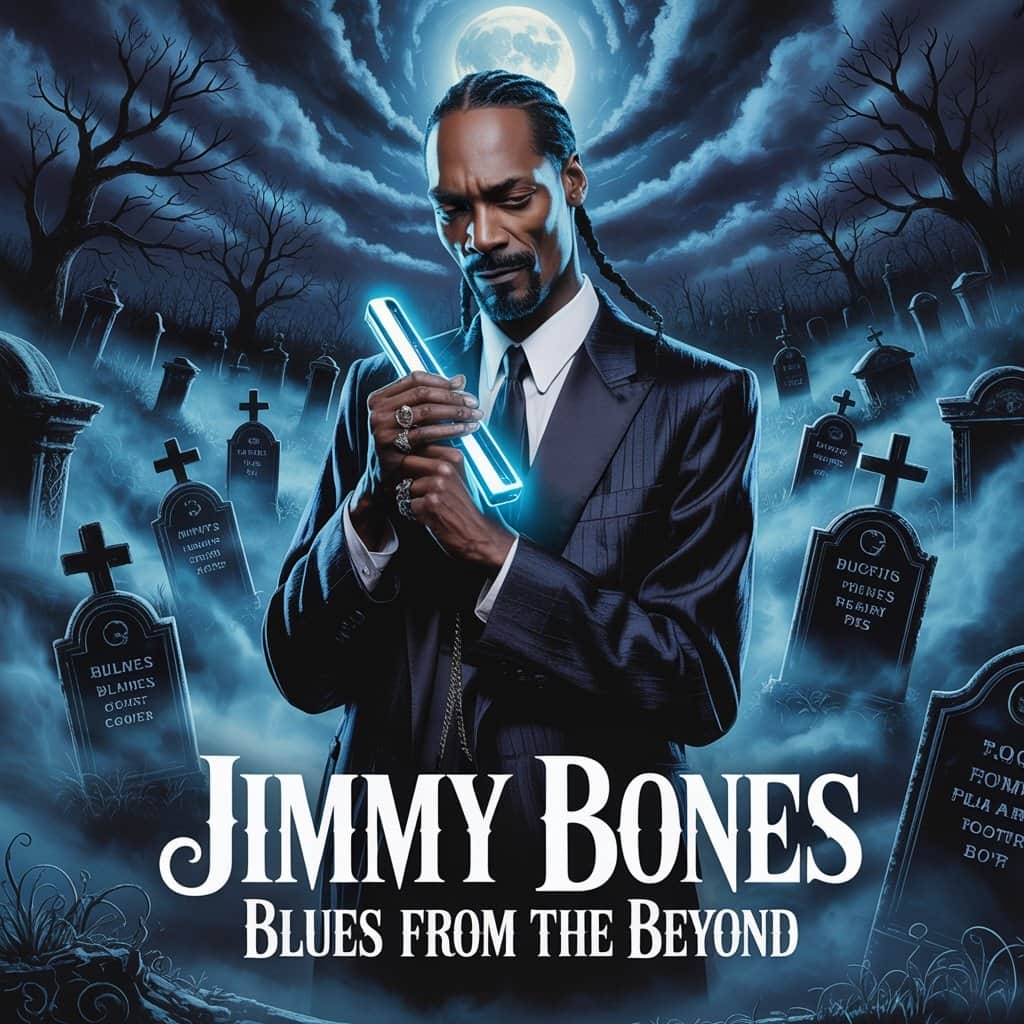 The iconic poster showcasing Snoop Dogg’s transformation into supernatural anti-hero Jimmy Bones Snoop Dogg in Bones 2001 horror film poster