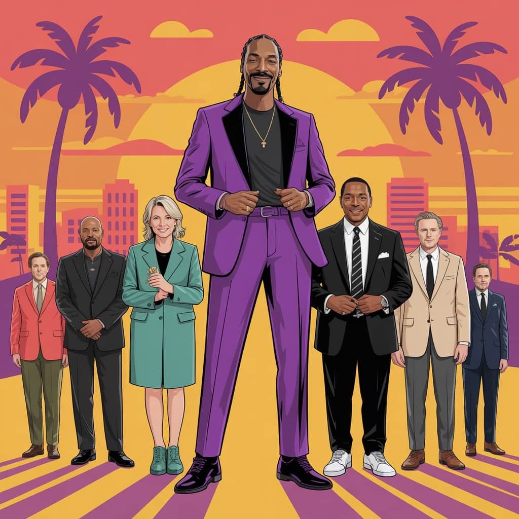 See how the Doggfather measures up against other stars Visual comparison of Snoop Dogg's height with various celebrities