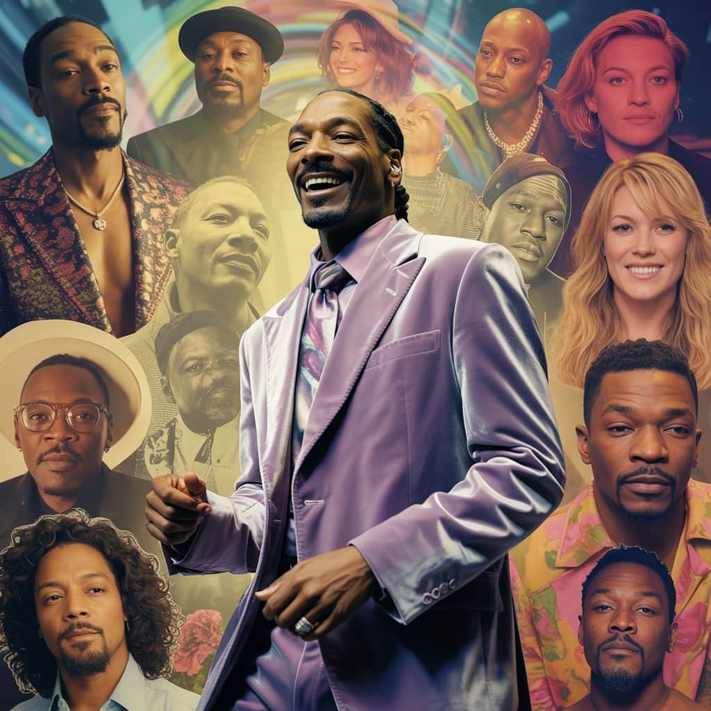 From Dr. Dre to Willie Nelson, diversity drives success Collage of Snoop Dogg with various collaboration partners
