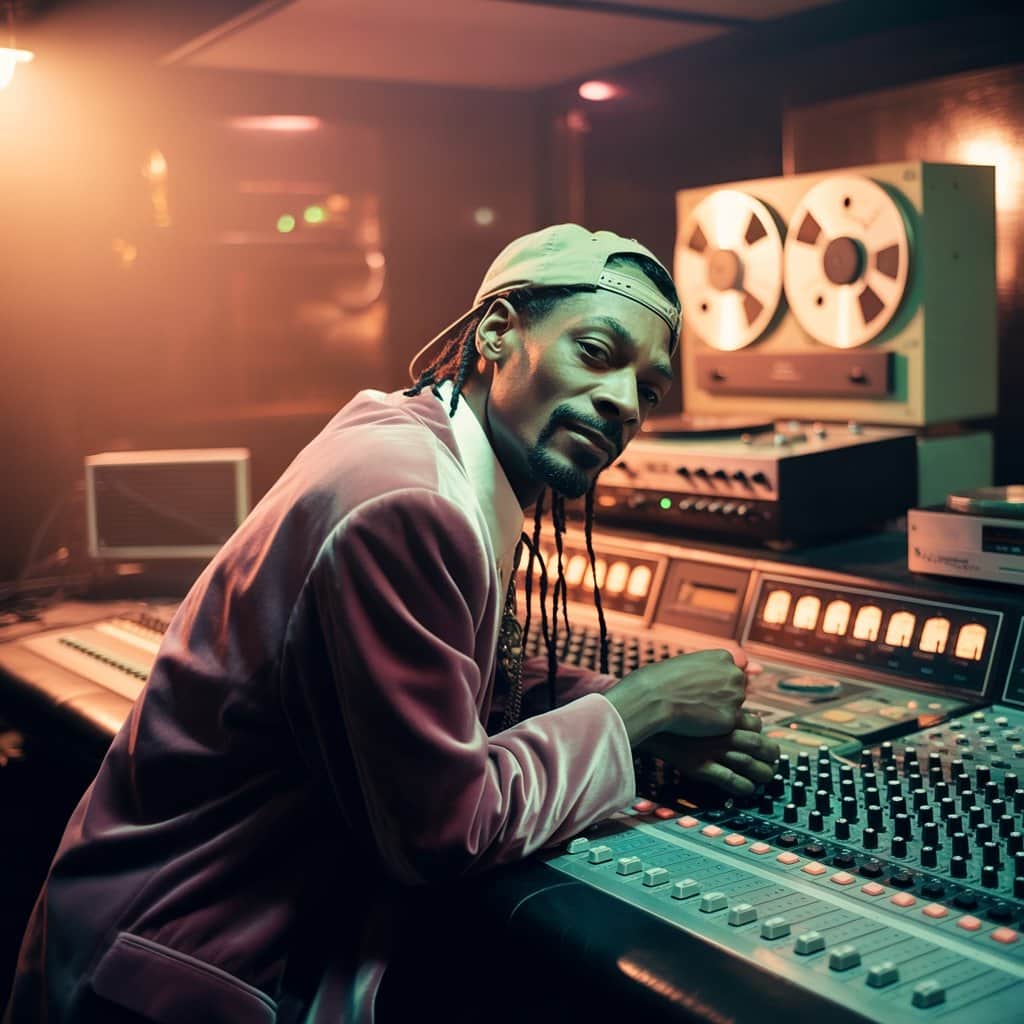 The Doggystyle album solidified Snoop’s canine persona and launched his career Snoop Dogg during the Doggystyle album recording sessions