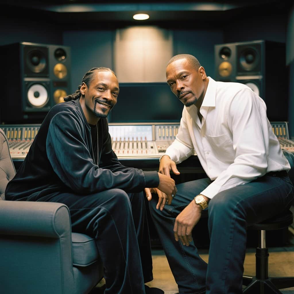Dr. Dre and Snoop Dogg reuniting to create G-Funk magic during the No Limit era Snoop Dogg and Dr. Dre reuniting in the recording studio during No Limit Top Dogg sessions