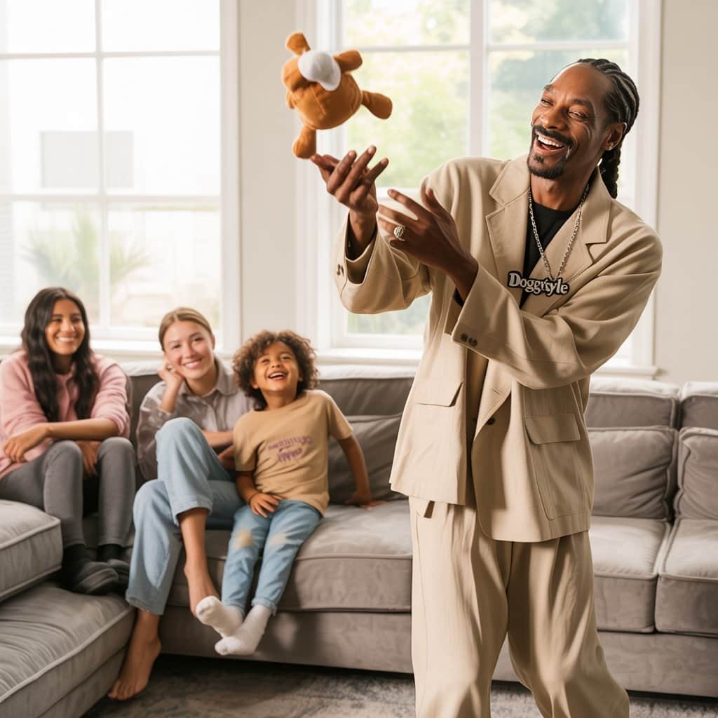 Snoop Dogg spending time with his grandchildren