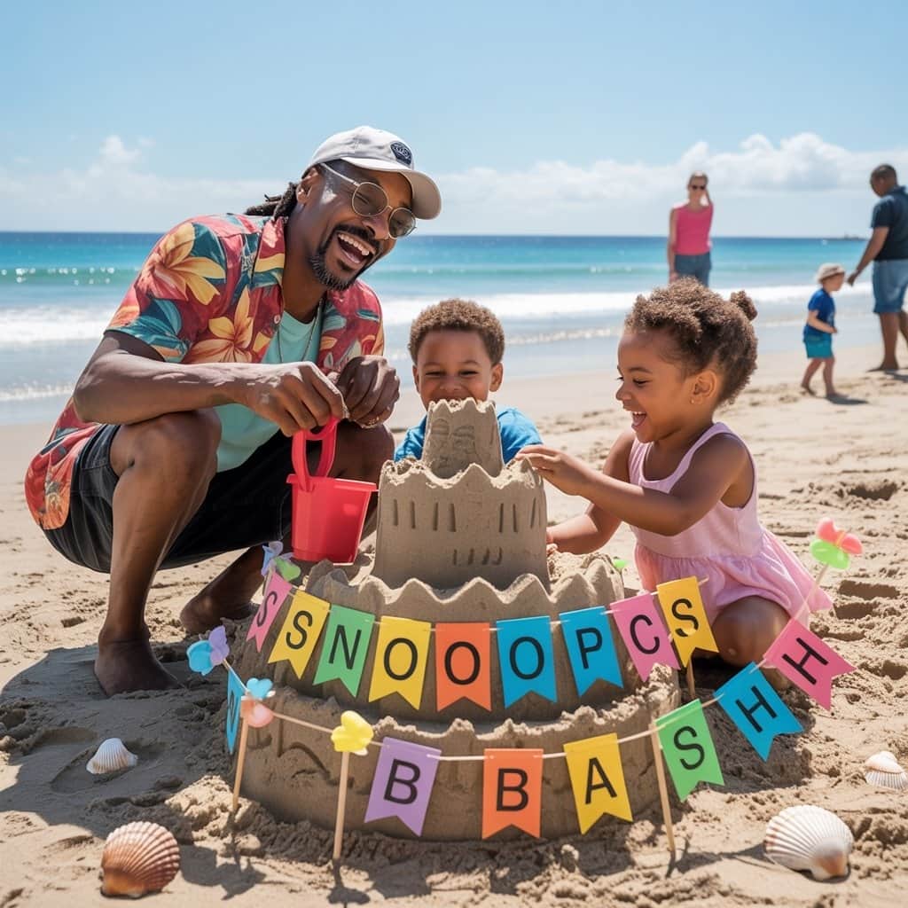 Building memories through everyday moments Snoop Dogg engaging in activities with his grandchildren