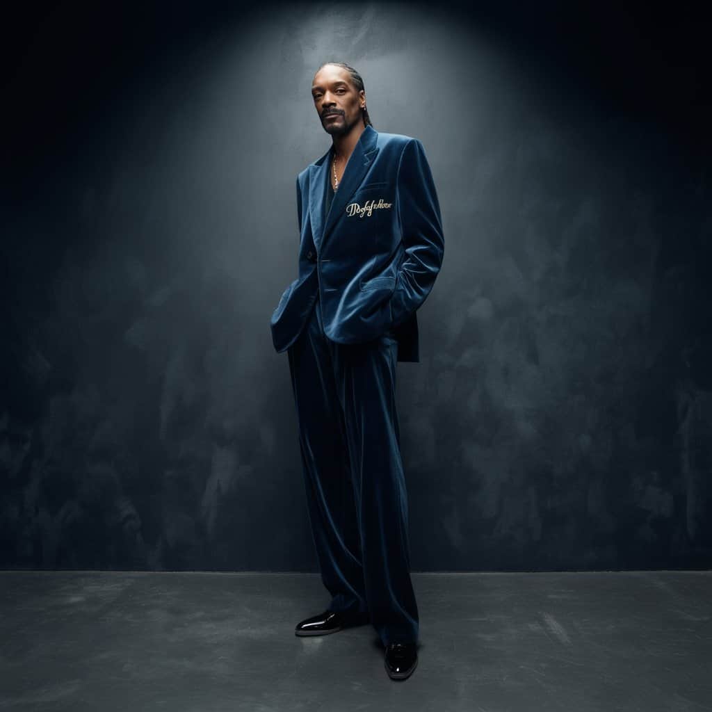 The Doggfather stands an impressive 6’4″ tall Snoop Dogg standing tall at full height showing his 6'4" stature