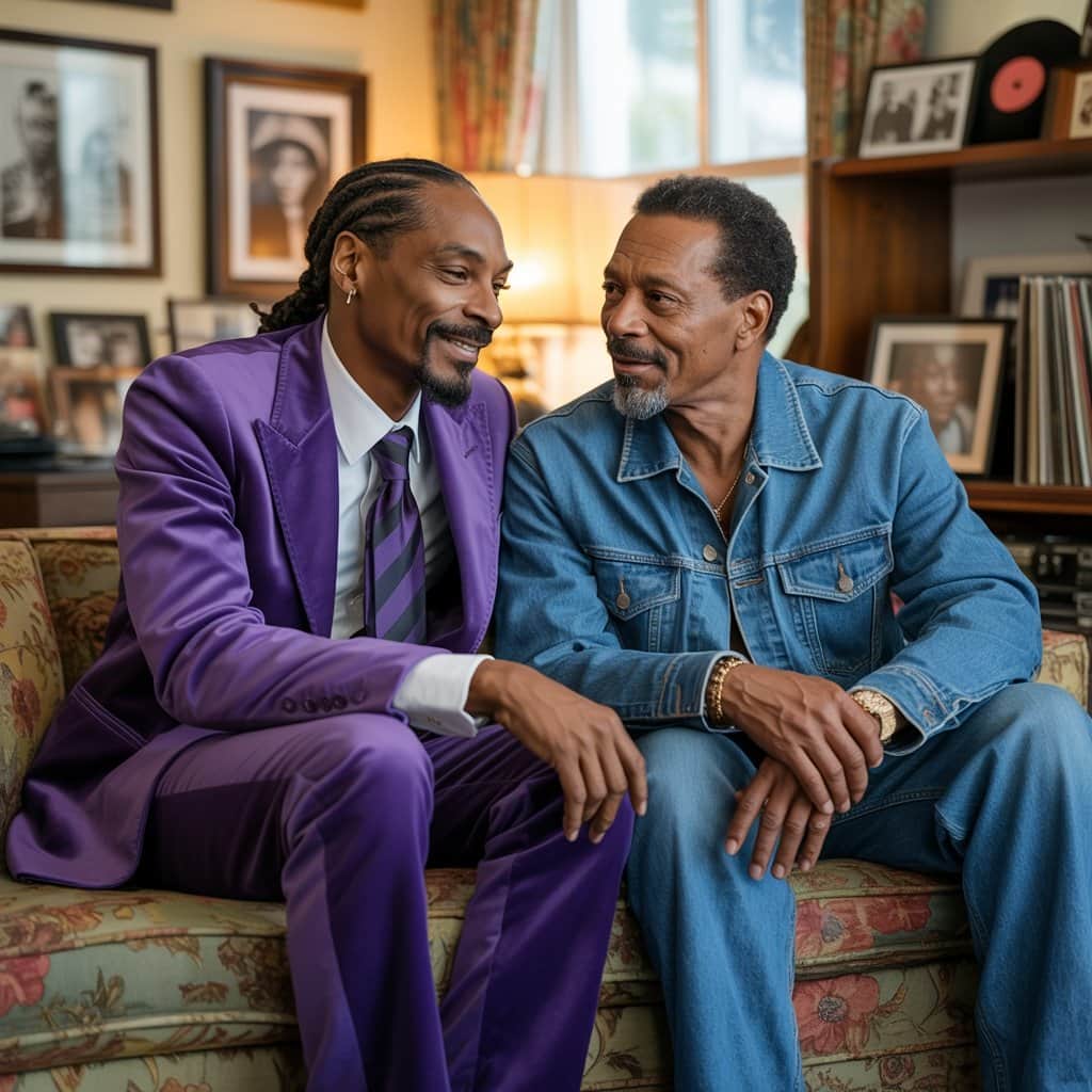 Jerry Broadus (left) with his famous brother Snoop Dogg during a private family celebration Snoop Dogg with his brother Jerry Broadus at a family gathering