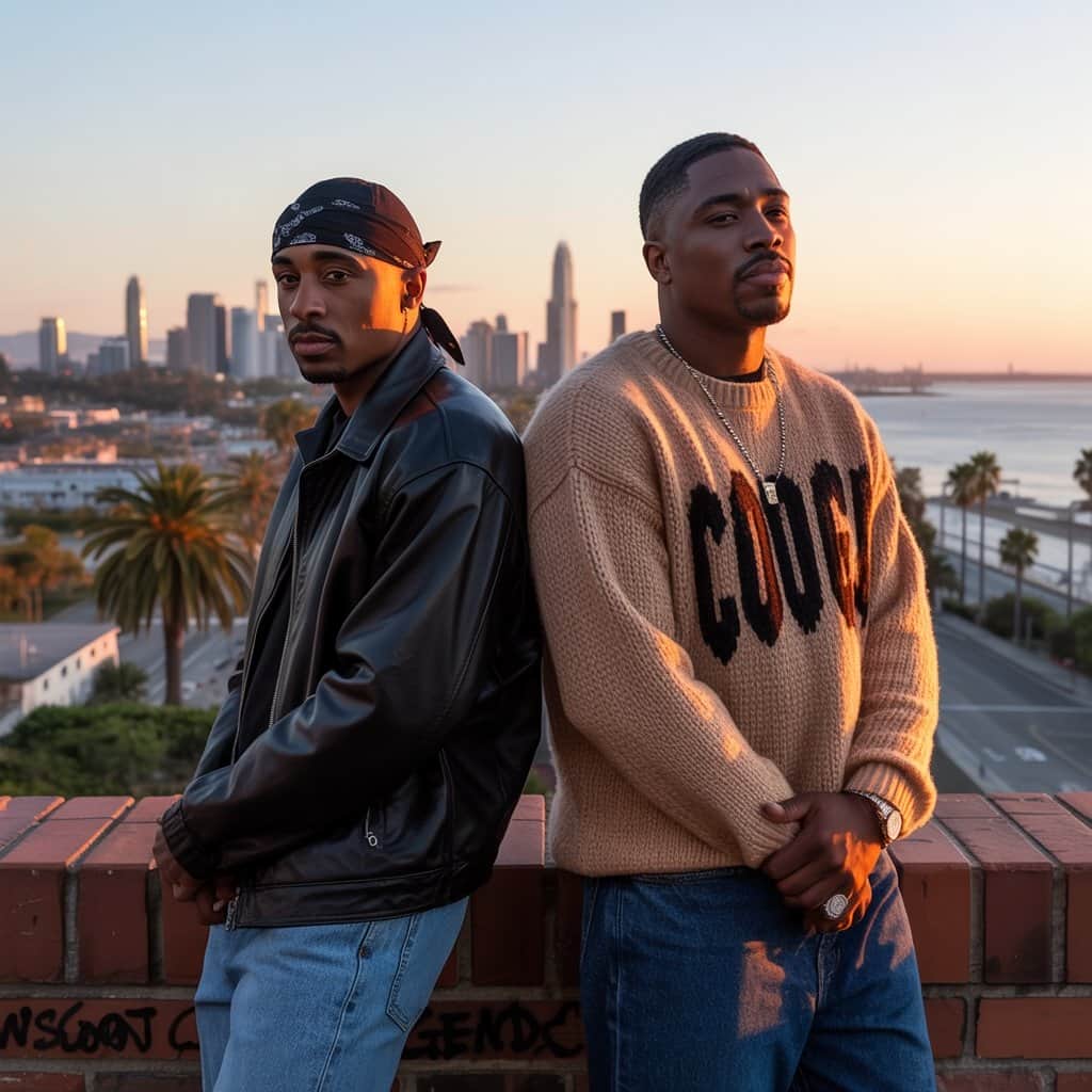Honoring the unbreakable bond between two Long Beach legends Memorial tribute artwork for Snoop Dogg and Nate Dogg's partnership