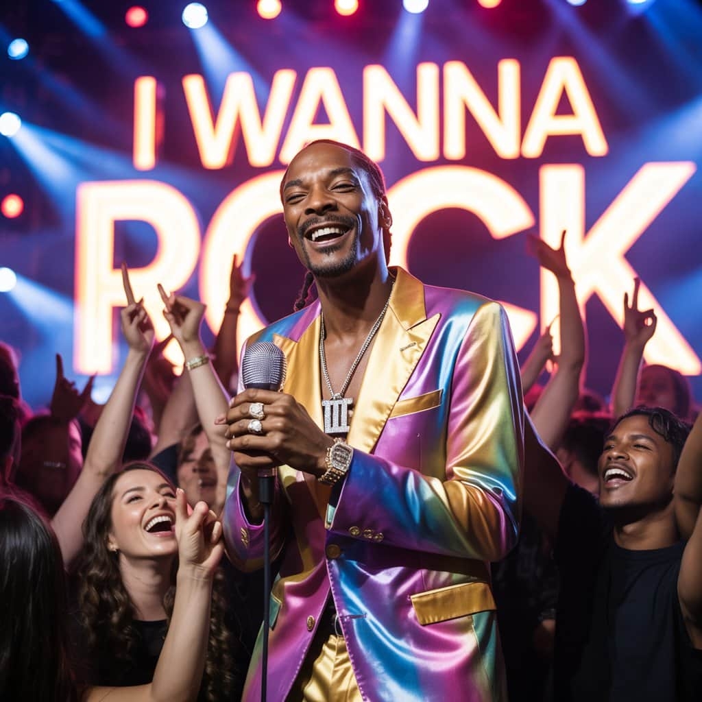 Snoop electrifying the crowd with “I Wanna Rock” Snoop Dogg performing "I Wanna Rock" on stage