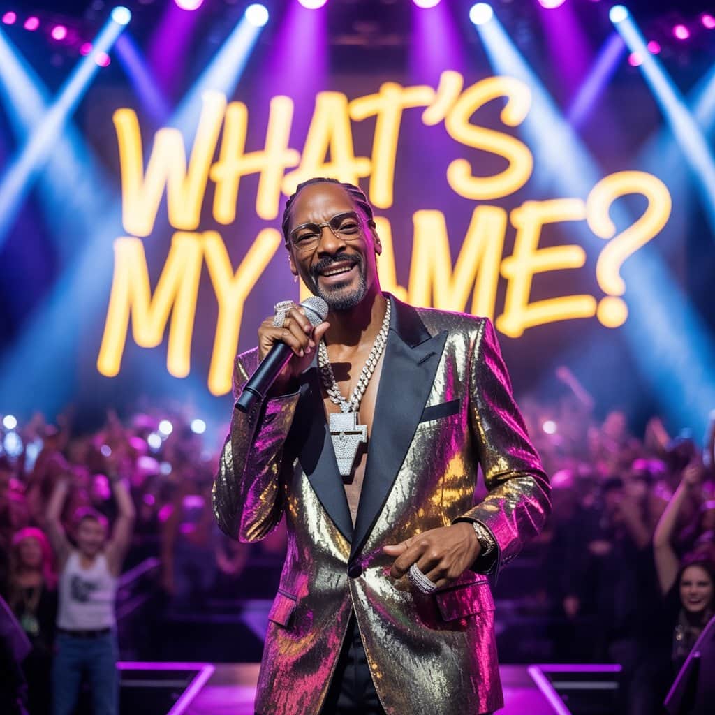 Snoop performing his breakthrough hit for fans decades after its release Snoop Dogg performing "What's My Name?" during a live concert