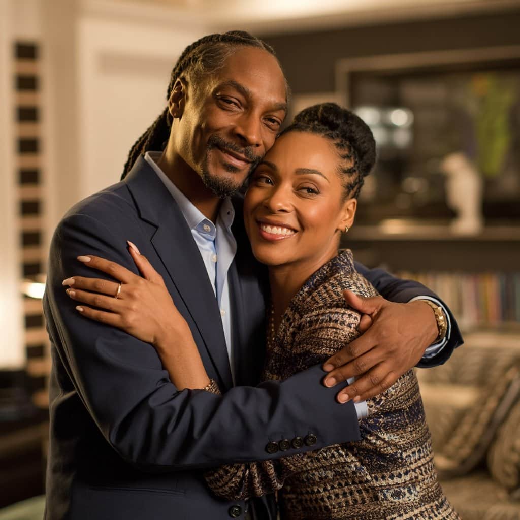 The iconic couple celebrating over 27 years of marriage Snoop Dogg and Shante Broadus together showing their enduring love