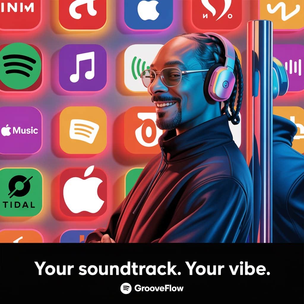 Discover the best platforms to stream Snoop’s legendary catalog Snoop Dogg headphones streaming music interface
