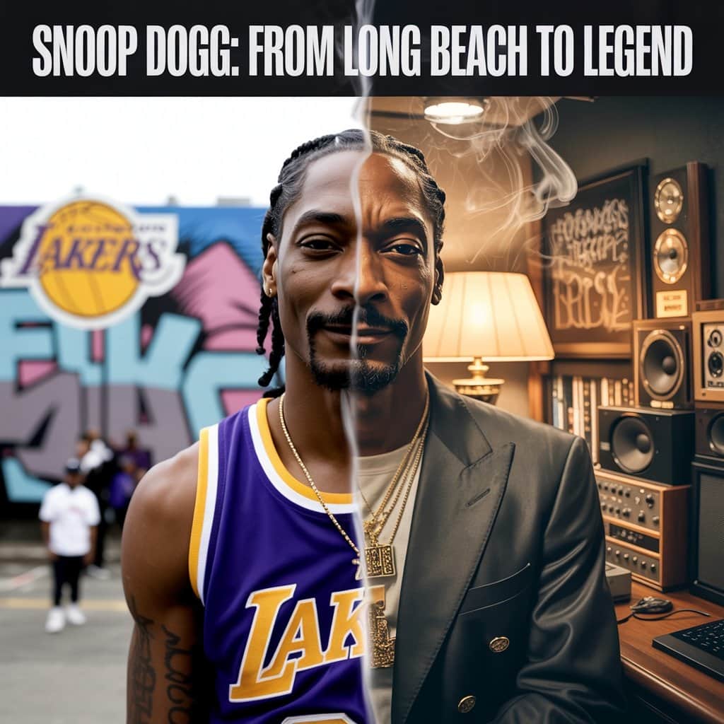 The remarkable transformation from Long Beach teenager to global superstar Split image showing young Calvin Broadus Jr. alongside modern-day Snoop Dogg