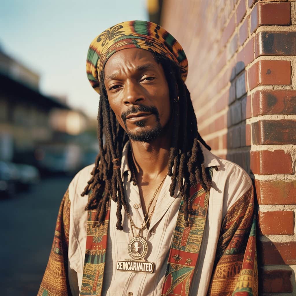 Snoop Dogg as Snoop Lion during his Rastafarian phase