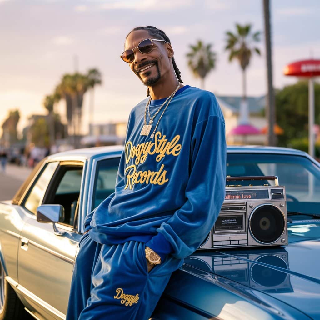 Snoop Dogg embodying the West Coast style that made him perfect for “California Gurls” Snoop Dogg representing West Coast style