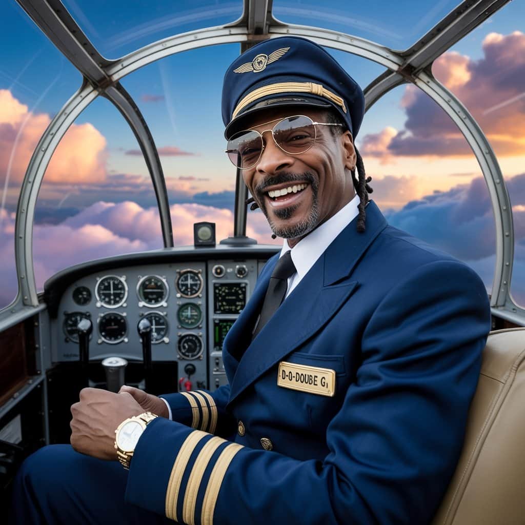 Snoop Dogg as Captain Mack in Soul Plane cockpit scene