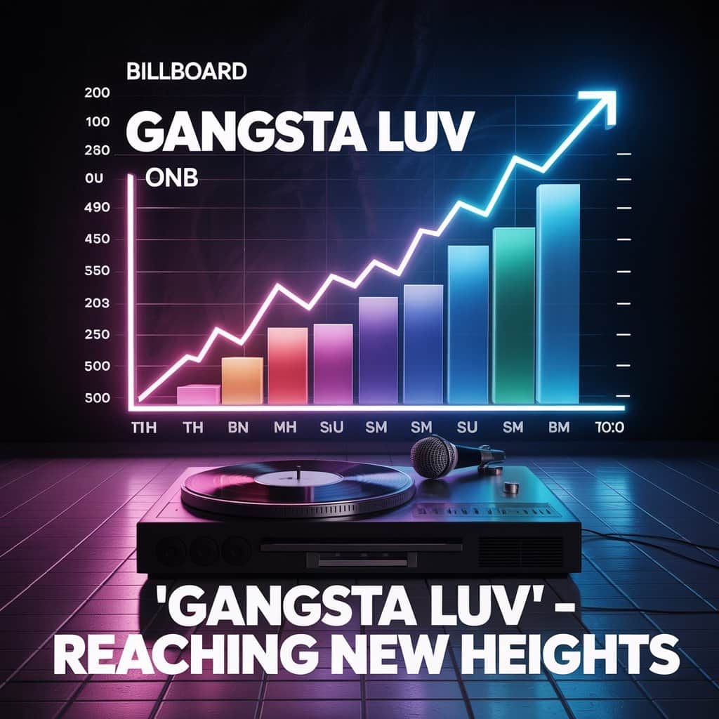 “Gangsta Luv” on the Billboard charts, 2009 Billboard chart showing Gangsta Luv success