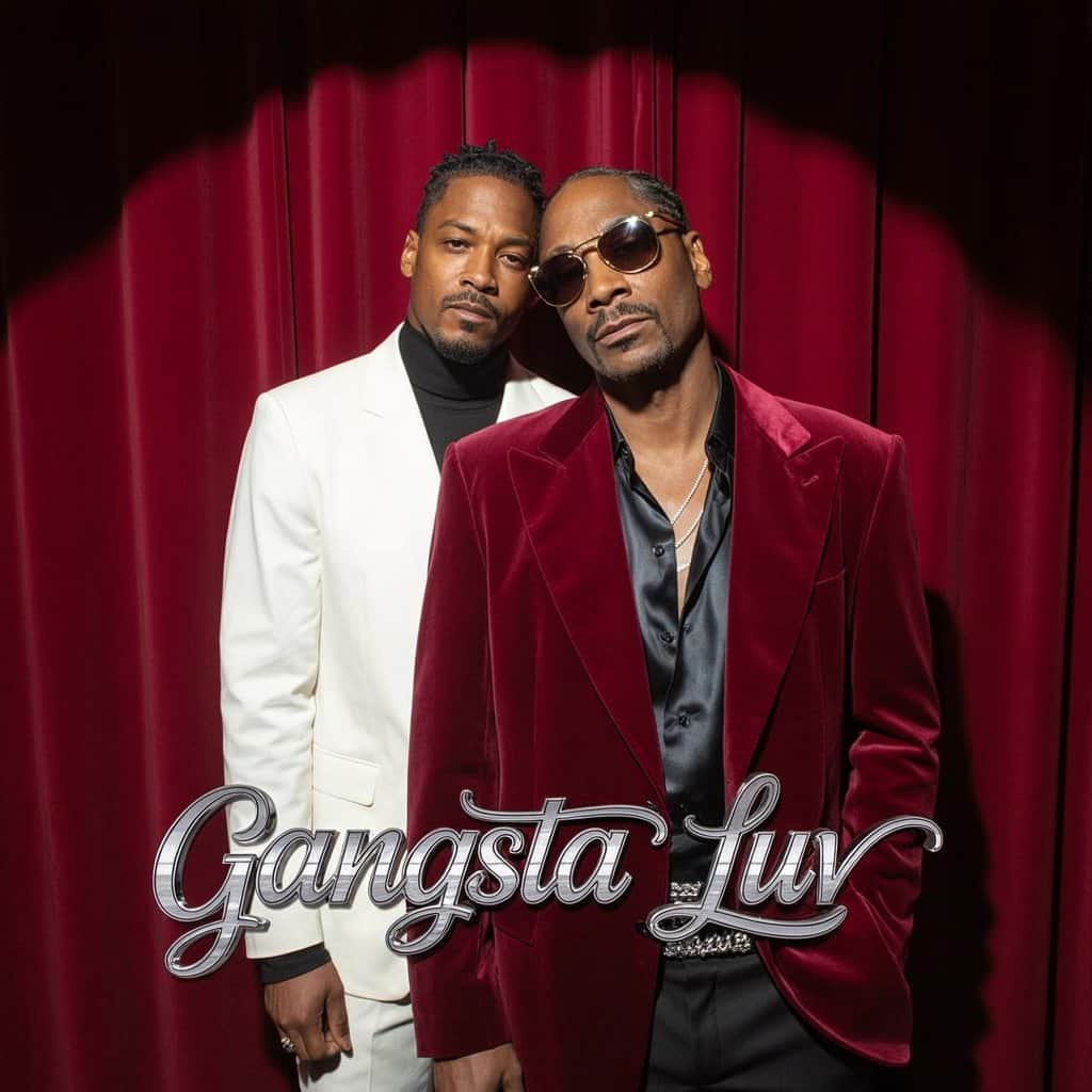 Snoop Dogg's "Gangsta Luv" single cover featuring Snoop and The-Dream