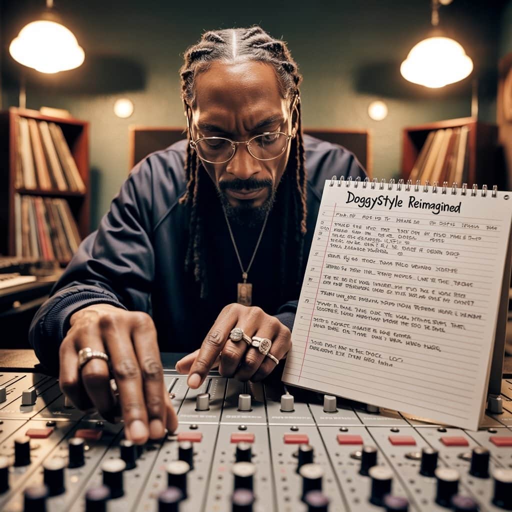 Snoop Dogg crafting his comeback album with newfound creative freedom Snoop Dogg recording in studio during Paid tha Cost sessions