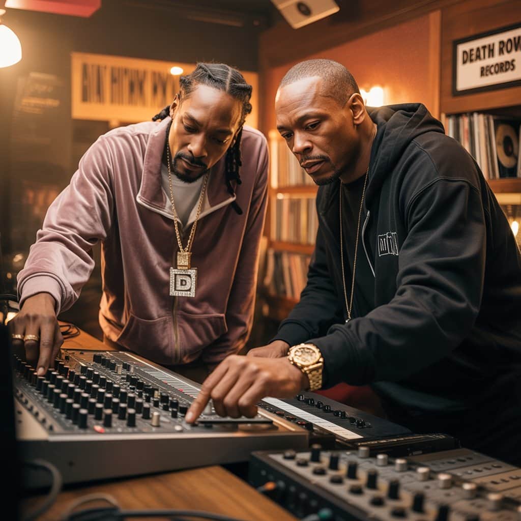 Snoop Dogg and Dr. Dre: Hip-hop’s legendary partnership Snoop Dogg and Dr. Dre in studio working together