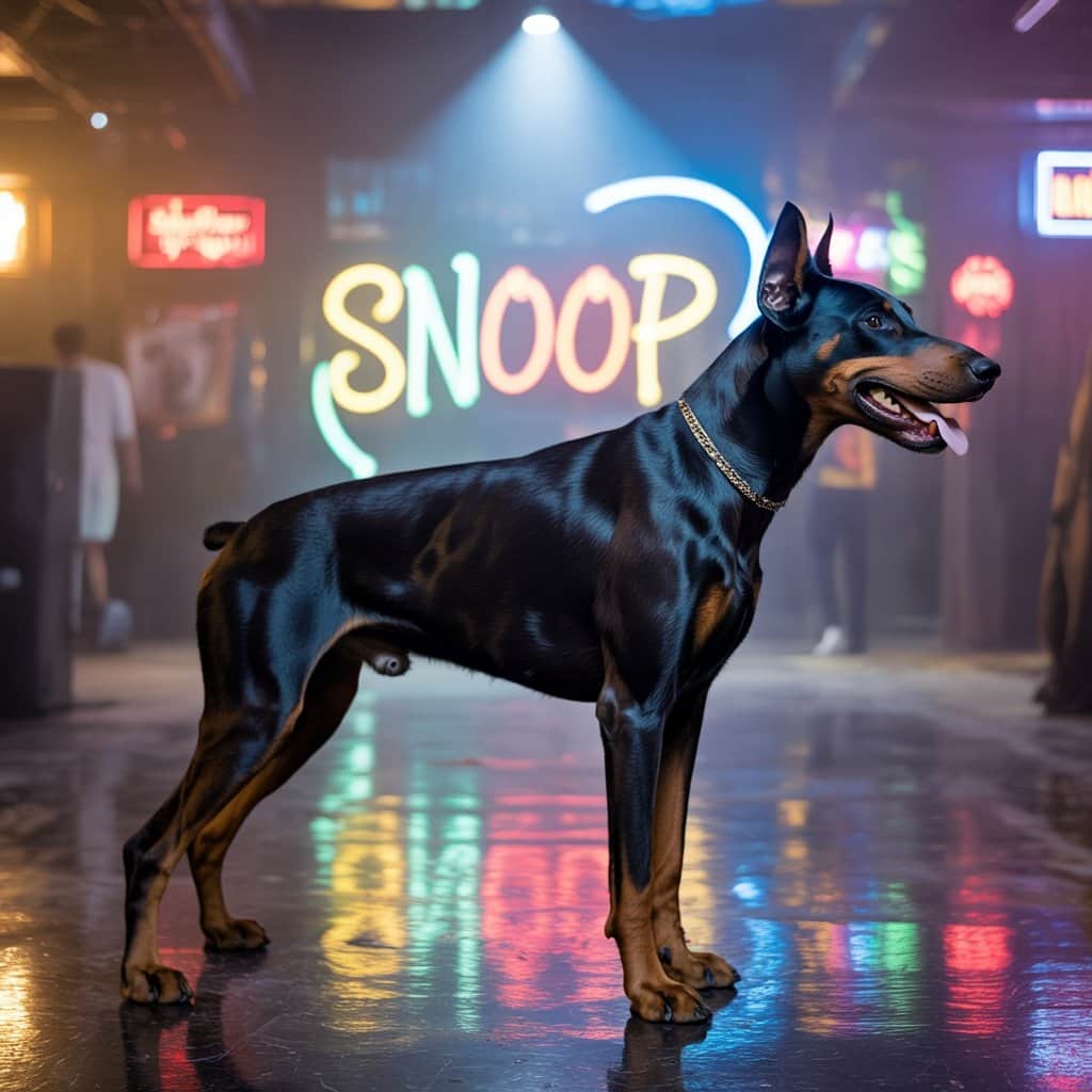 The groundbreaking transformation sequence from man to dog in the iconic music video Scene from the "What's My Name?" music video showing Snoop's transformation effect