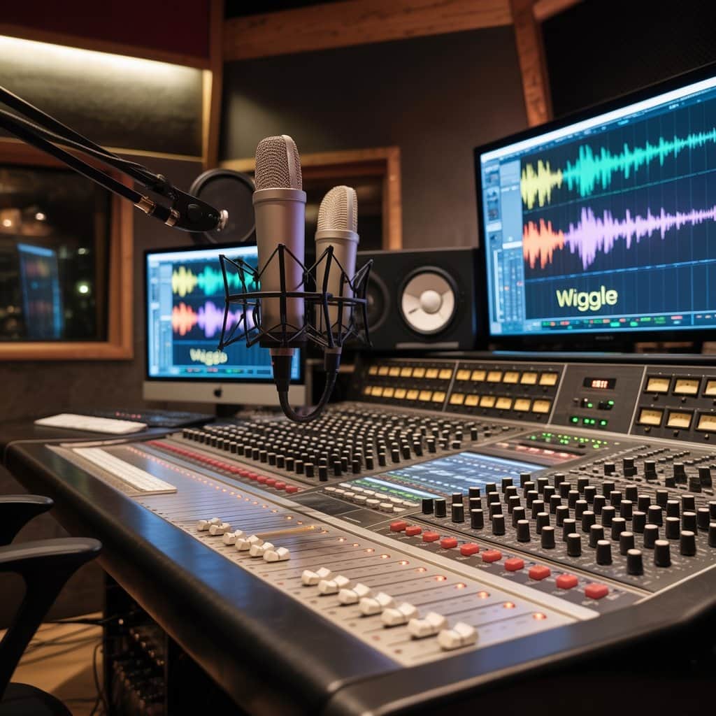 The creative process that brought “Wiggle” to life Recording studio session for "Wiggle"