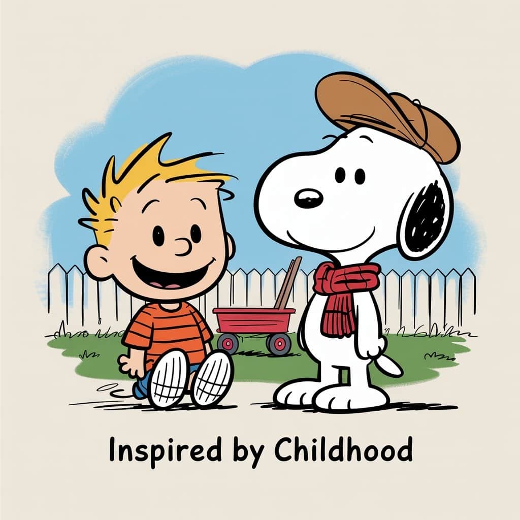 How a mother’s love and Peanuts cartoon inspired the legendary nickname Young Calvin with Snoopy cartoon character comparison showing nickname origin