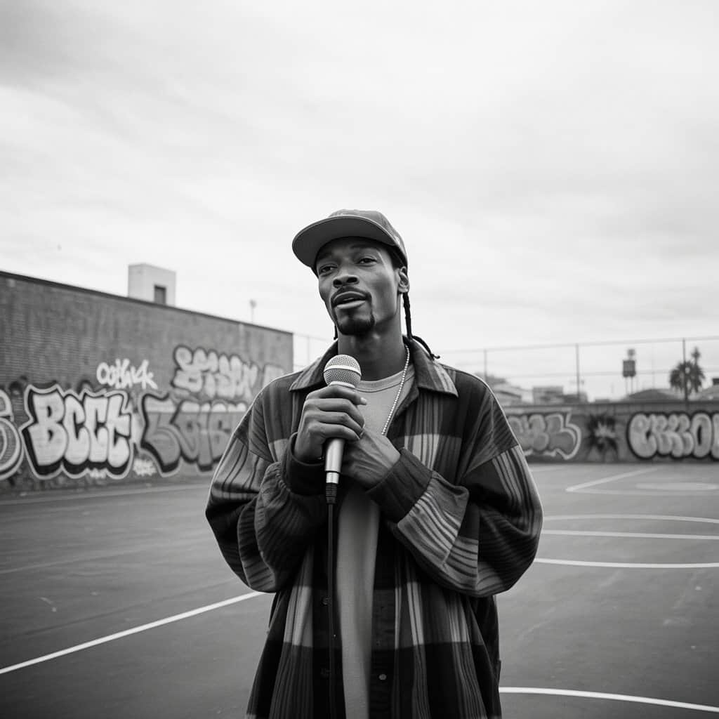 Young Snoop Dogg in Long Beach during his early rap career