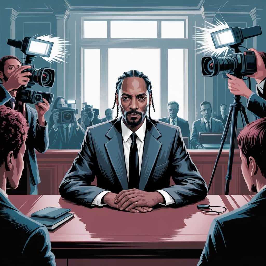 Courtroom sketch representing the 1993 murder trial proceedings