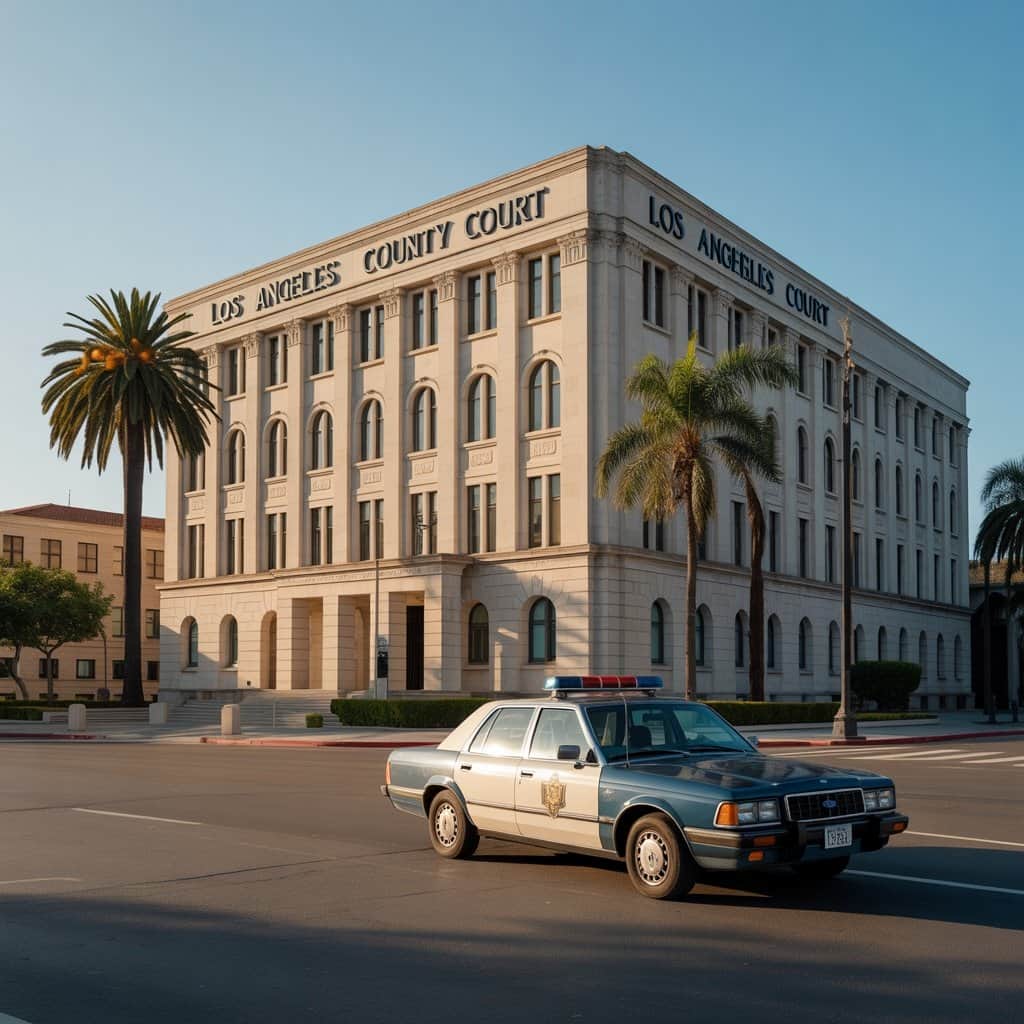 The legal setting where Snoop Dogg’s murder trial took place California courthouse exterior from the 1990s
