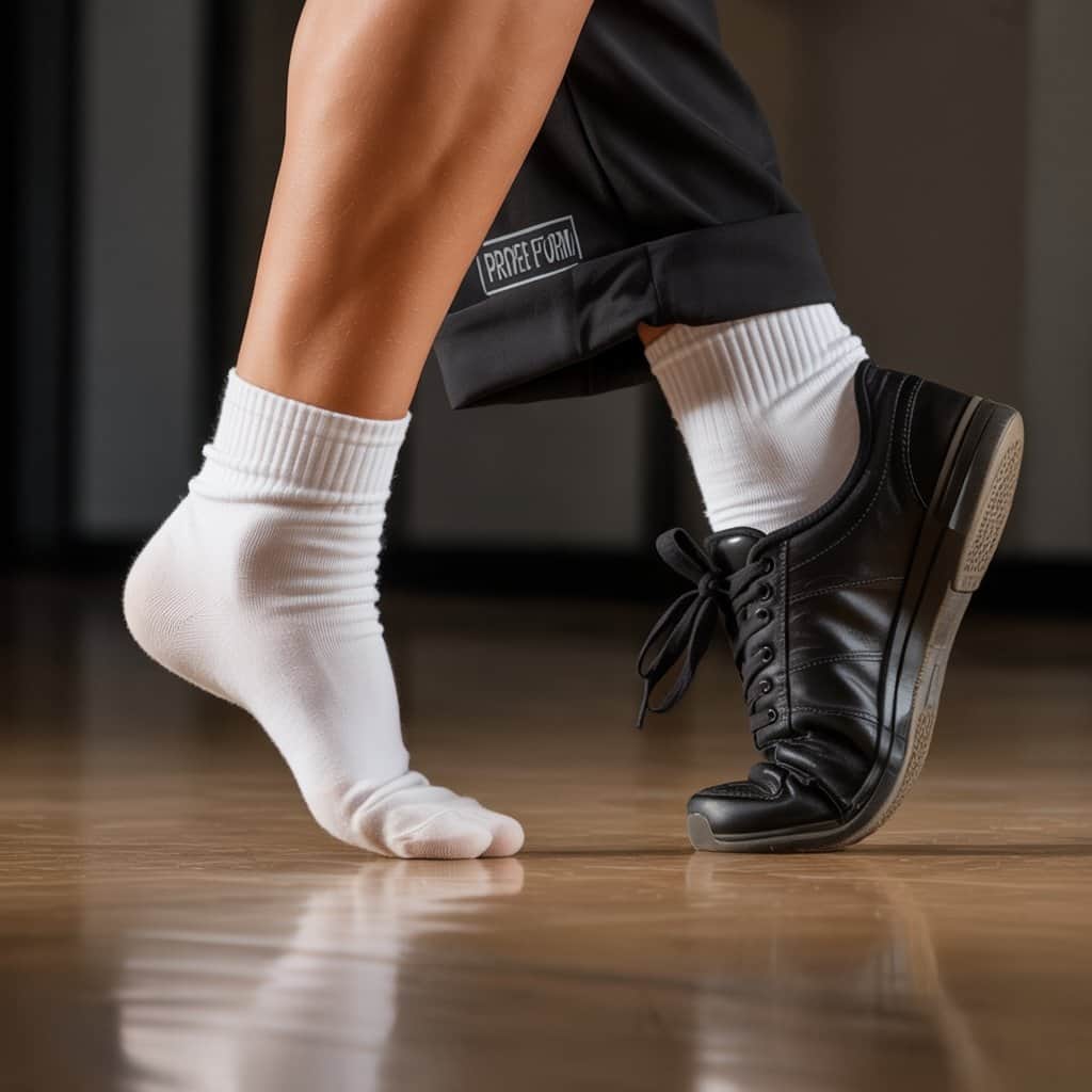 The precise movements that define authentic Crip Walk style Detailed view of Crip Walk heel-toe footwork technique